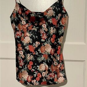 EXPRESS Floral Satin Camisole Size Small